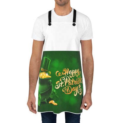 St. Patrick's Day Apron - Celebrate in Style with a Fun Green Design