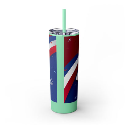 Skinny Tumbler with Straw, 20oz